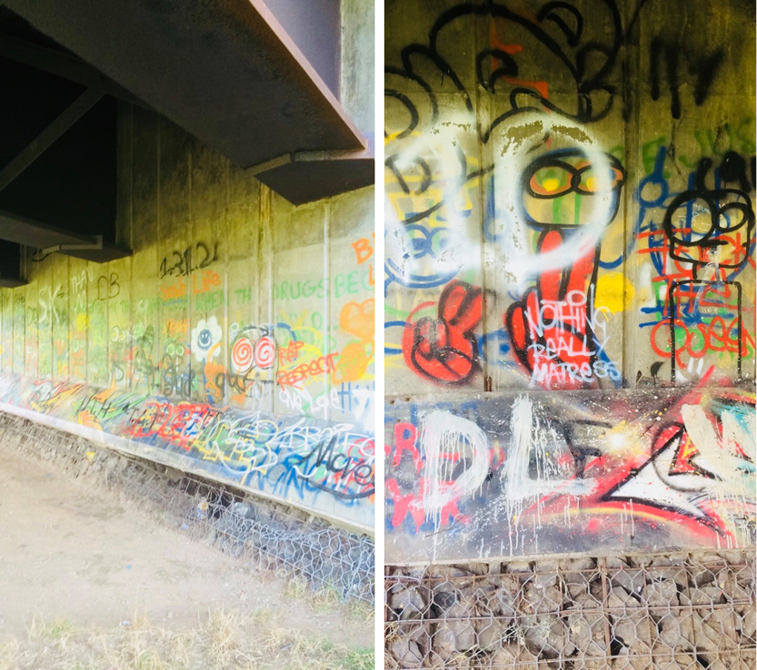 graffiti under the bridges 